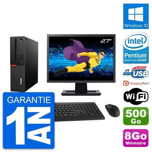 PC Lenovo M700 SFF Ecran 27" Intel G4400 RAM 8Go Disque 500Go Windo... on Productcaster.