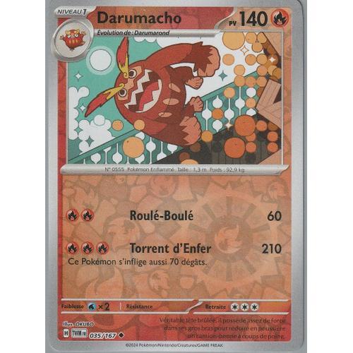 Carte Pokémon - Darumacho - 035/167 - Reverse - Mascarade Crépuscul... on Productcaster.