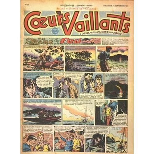 Coeurs Vaillants N° 37 Du 16/09/1951 - L'ile De Feu - Yann Chez Les... on Productcaster.