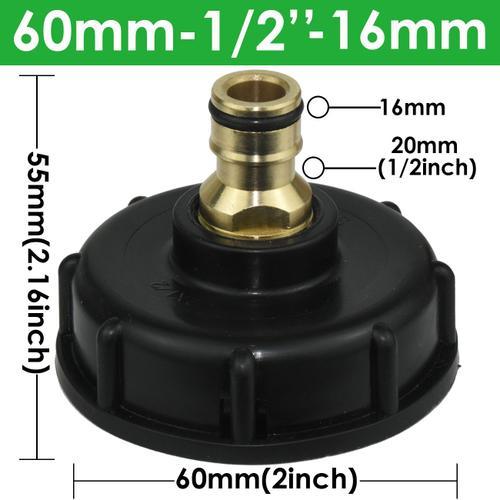 Connecteur de robinet S60 IBC, filetage grossier, réservoir 16mm 1/... on Productcaster.