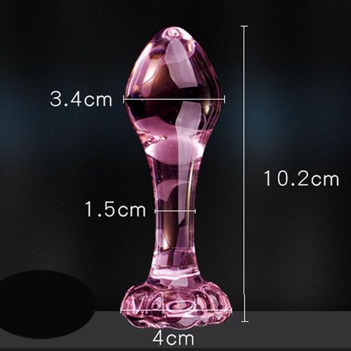 Énorme Plug Anal En Verre Cristal Rose Pour Femme, Jouets Sexuels P... on Productcaster.