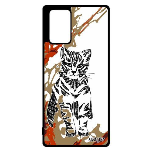 Coque Chat Pour Samsung Note 20 Silicone Ethnique Tigré Case Graphi... on Productcaster.