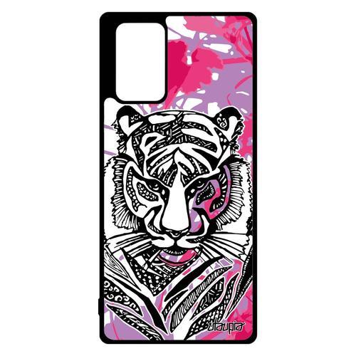 Coque En Silicone Pour Samsung Note 20 Tigre Fantaisie Noir Rose De... on Productcaster.