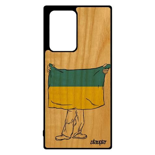 Coque Bois Drapeau Ukraine Ukrainien Note 20 Ultra Silicone Portabl... on Productcaster.