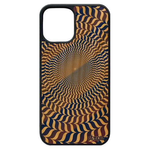 Coque Iphone 12 Pro Max En Bois Et Silicone Illusion D'optique Geom... on Productcaster.