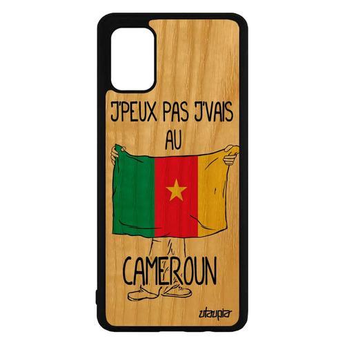 Coque Samsung A71 Bois Silicone J'peux Pas J'vais Au Cameroun Porta... on Productcaster.