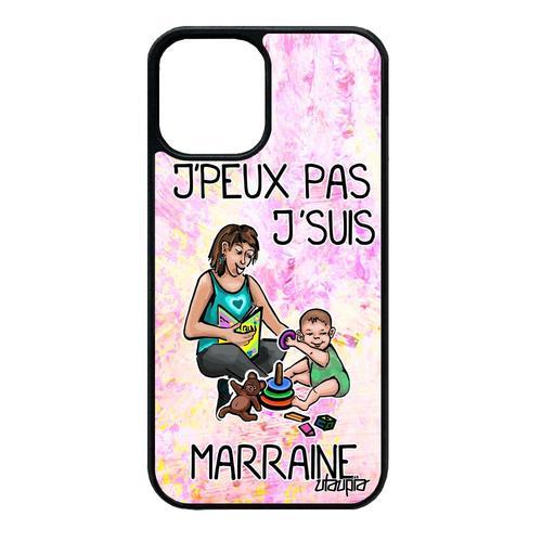 Coque J'peux Pas J'suis Marraine Iphone 12 Mini Silicone Texte Dess... on Productcaster.