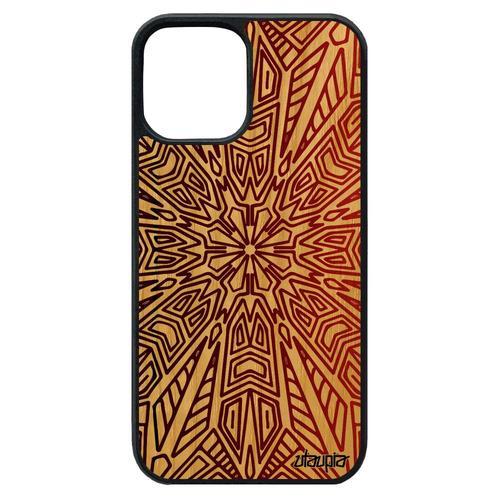 Coque Silicone Pour Iphone 12 Pro Max En Bois Veritable Mandala Nep... on Productcaster.