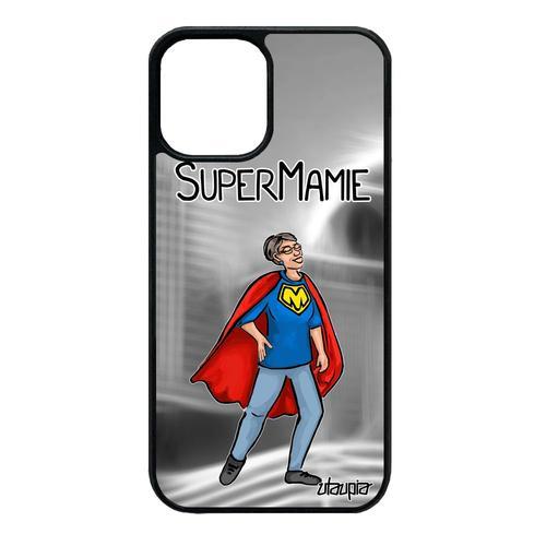 Coque Iphone 12 Mini Silicone Super Mamie Cover Bande Dessinée Anti... on Productcaster.