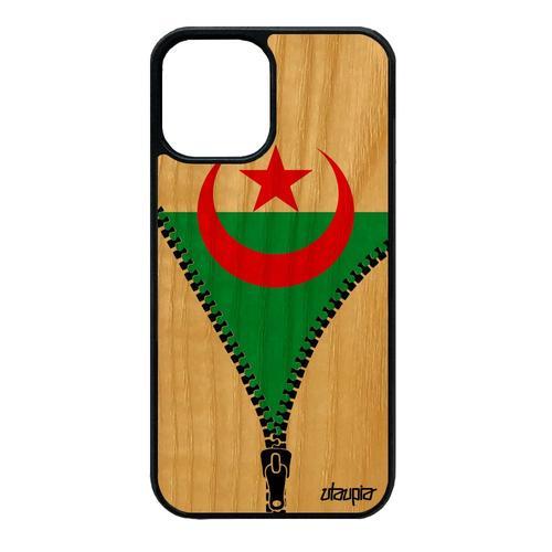 Coque Bois Iphone 12 Mini Silicone Drapeau Algerie Algerien Anticho... on Productcaster.