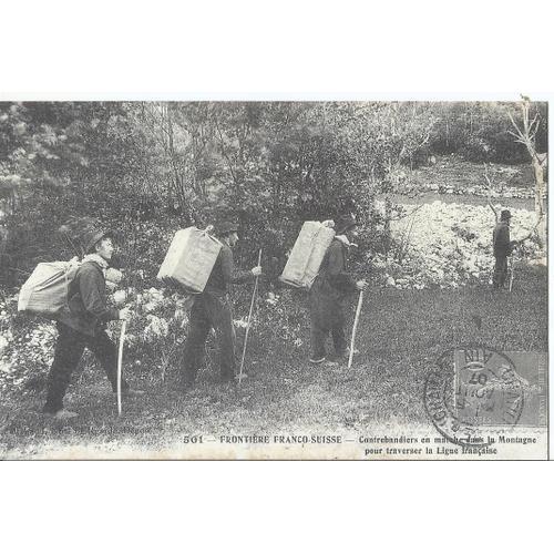 Frontière Franco-Suisse - Contrebandiers En Marche Dans La Montagne... on Productcaster.