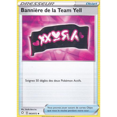 Carte Pokemon - Dresseur - Bannière De La Team Yell - 063/072 - Épé... on Productcaster.