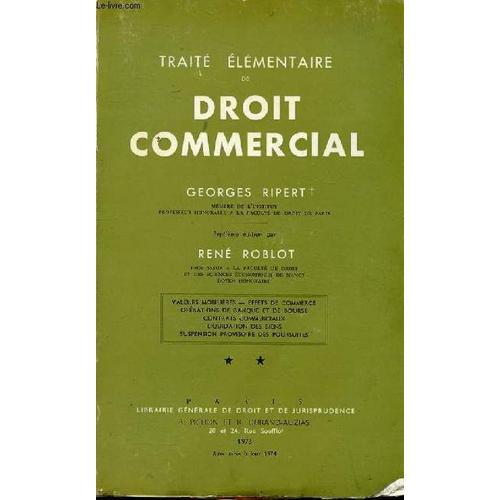 Traité Élémentaire De Droit Commercial Tome 2 7è Édition on Productcaster.