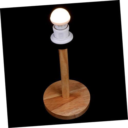 Comme Montré 1pc Porte-Lampe En Bois Lampes De Bureau Décor Lampes ... on Productcaster.