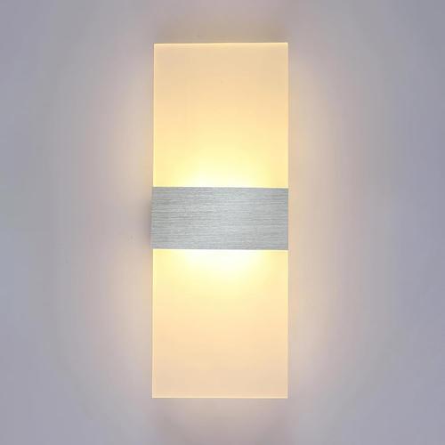 Applique Murale Intérieure Moderne Led Blanc Chaud 3000k 6w Appliqu... on Productcaster.