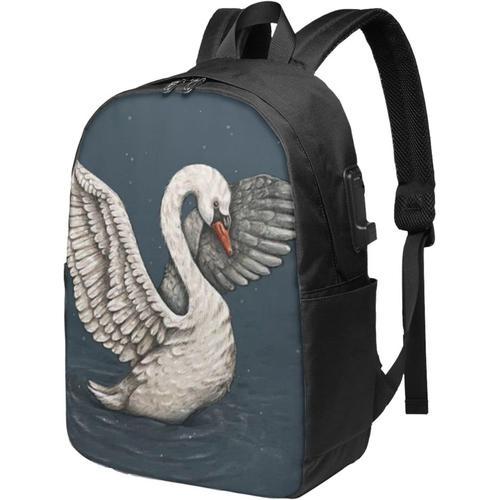 Sac à dos pour ordinateur portable de 17 pouces avec imprimé cygne ... on Productcaster.