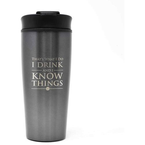 Game Of Thrones - Je Bois Et Je Sais Des Choses Mug Transportable En on Productcaster.