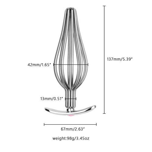 Plug Anal Creux En Acier Inoxydable, Dilatateur De Spéculum Vaginal... on Productcaster.