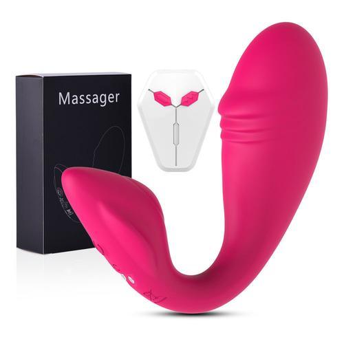 Vibromasseur Vaginal Avec Télécommande À 10 Vitesses, Double Moteur... on Productcaster.