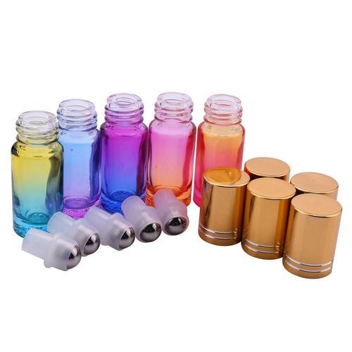 Lot De 5 Flacons De Parfum Vides En Verre Épais, 5ml, Flacons De Pa... on Productcaster.