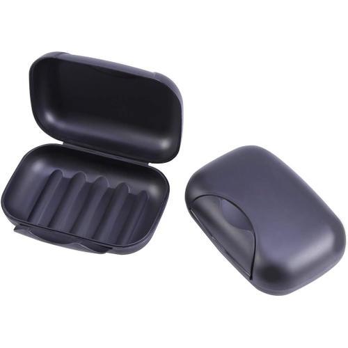 Noir Lot de 2 porte-savon de voyage en plastique Noir Taille L on Productcaster.