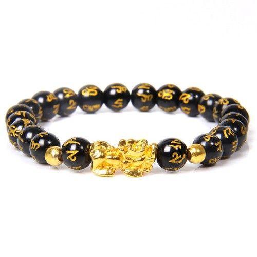 Bracelets En Obsidienne Pour Femmes, Bijou Pixiu, Pierre Naturelle,... on Productcaster.