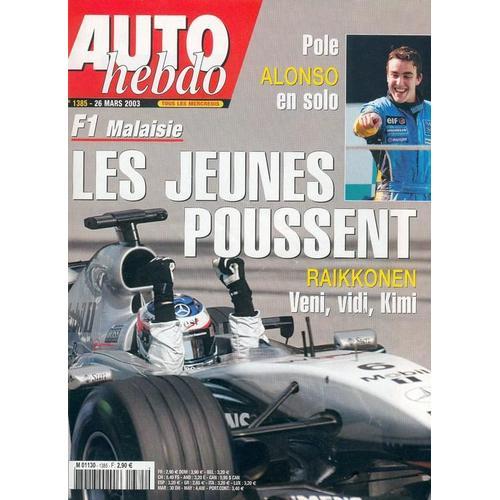 Auto-Hebdo N° 1385 : F1 Malaisie: Les Jeunes Poussent on Productcaster.