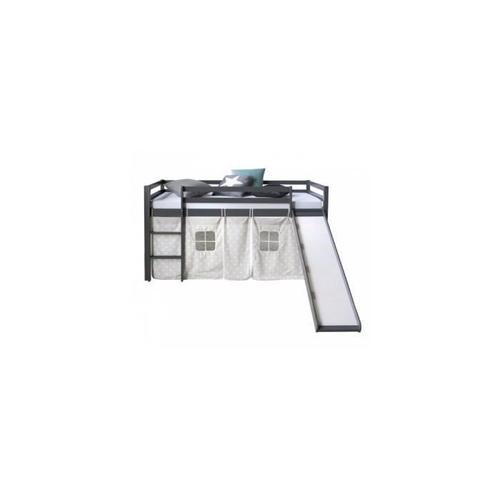 Lit Mezzanine Enfant Gris - Homestyle4u - A Lattes - Bois Massif - ... on Productcaster.