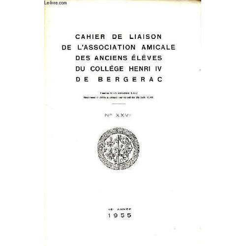 Cahier De Liaison De L Association Amicale Des Anciens Élèves Du Co... on Productcaster.