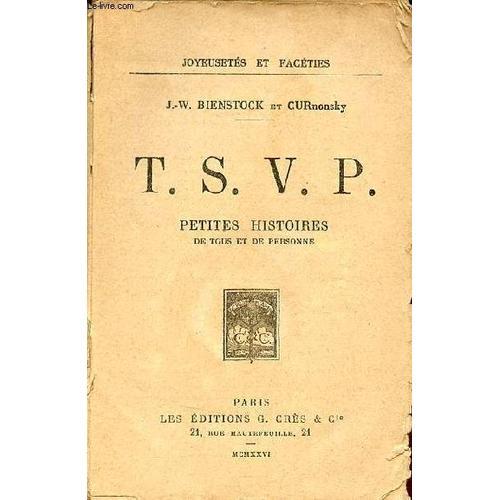 T.S.V.P. Petites Histoires De Tous Et De Personne - Collection Joye... on Productcaster.