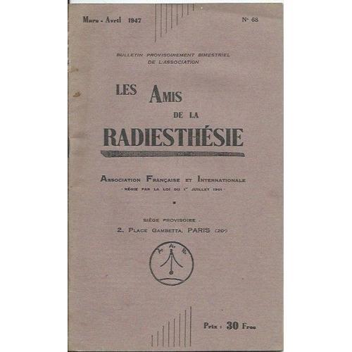 Les Amis De La Radiesthésie # 68 ( Mars - Avril 1947 ) on Productcaster.