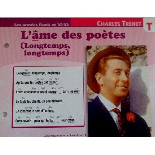 Fiche Chanson L'âme Des Poètes Charles Trenet on Productcaster.