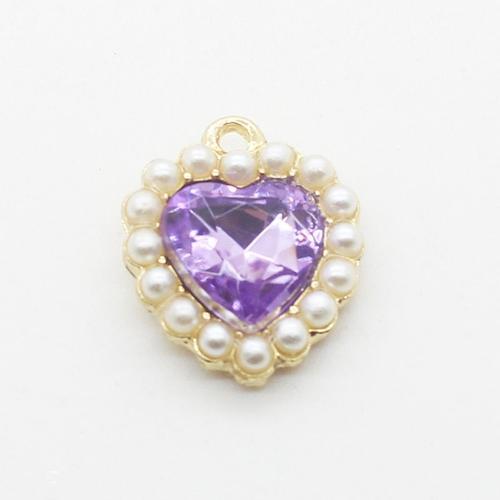 Nouveau Métal Coeur Pendentif Boutons 10 Pcs/Lot 18mm Perle Couture... on Productcaster.