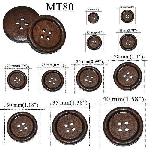 Zieene, 10 Pièces 30 Pièces, Boutons Ronds En Bois Pour Café Bricol... on Productcaster.