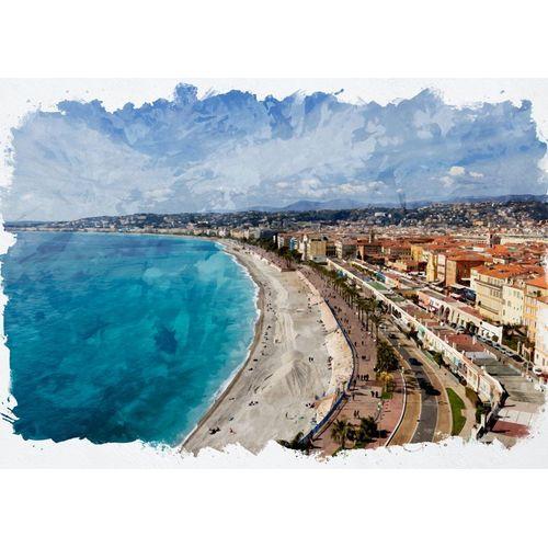 Canevas imprimer Vue de Nice France=1118 Impression sur toile DIY i... on Productcaster.