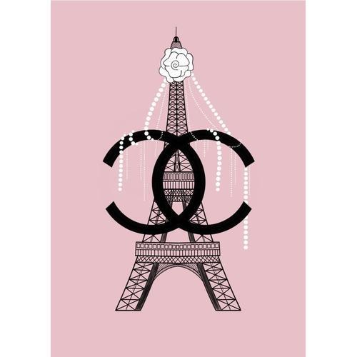 Canevas imprimer Chanel et Tour Eiffel=1321 Impression sur toile DI... on Productcaster.