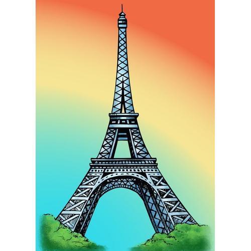 Canevas imprimer Tour Eiffel=1435 Impression sur toile DIY installe... on Productcaster.