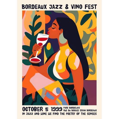 Canevas imprimer Bordeaux Jazz et Vin=909 Impression sur toile DIY ... on Productcaster.