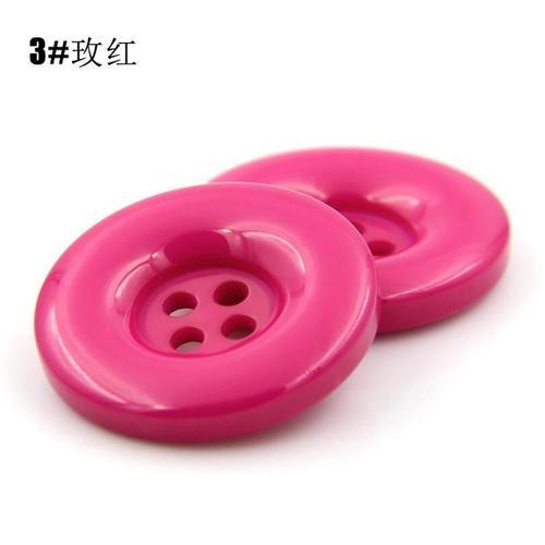 Boutons Ronds En Résine Plastique Avec 4 Trous, 15mm, 18mm, 20mm, 2... on Productcaster.