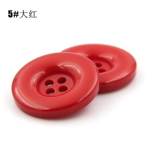 Boutons Ronds En Résine Plastique Avec 4 Trous, 15mm, 18mm, 20mm, 2... on Productcaster.