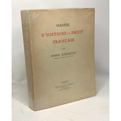 Manuel D'histoire Du Droit Français on Productcaster.