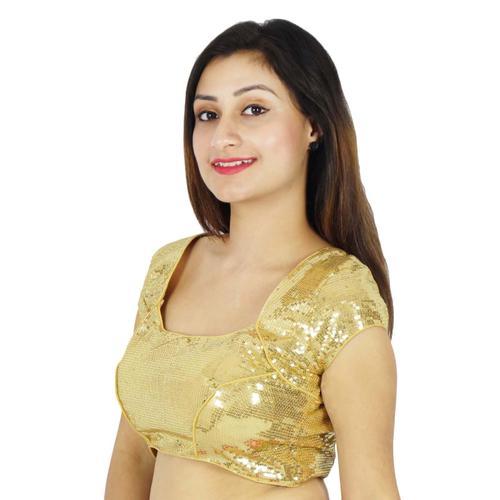 Dense Paillettes Designer Stitched Blouse Crop-Top Party Wear on Productcaster.