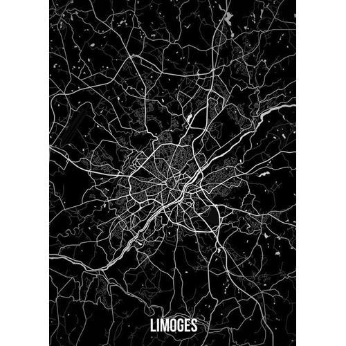 Canevas imprimer Carte sombre de Limoges=3164 Impression sur toile ... on Productcaster.