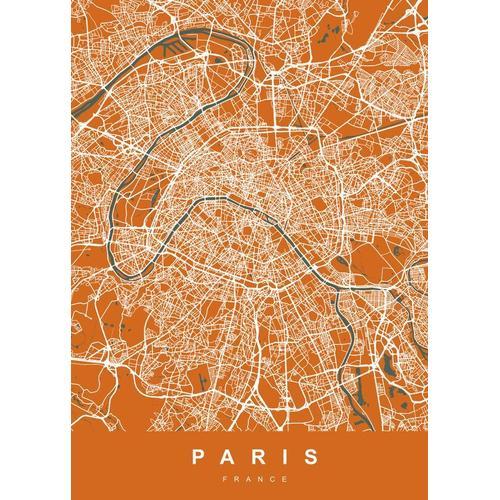 Canevas imprimer Carte Paris France=5772 Impression sur toile DIY i... on Productcaster.