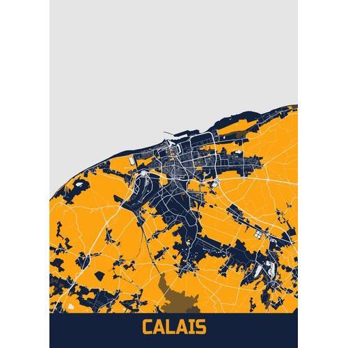 Canevas imprimer Calais Bluefresh Carte=4856 Impression sur toile D... on Productcaster.