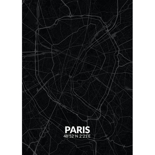 Canevas imprimer Carte noire de Paris=5237 Impression sur toile DIY... on Productcaster.