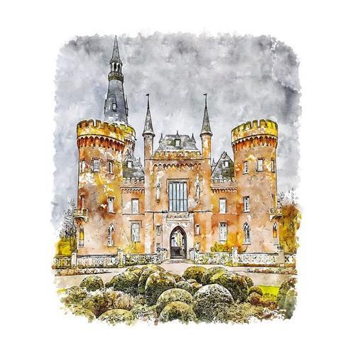 Canevas imprimer Château de Moyland france=4537 Impression sur toil... on Productcaster.