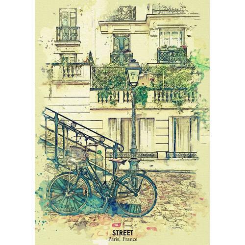 Canevas imprimer Paris France Aquarelle=7905 Impression sur toile D... on Productcaster.