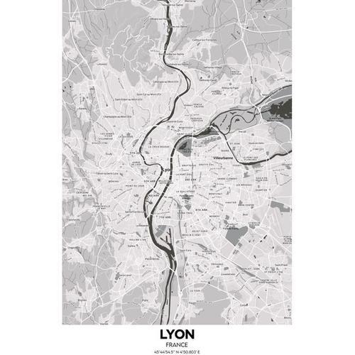 Canevas imprimer Affiche Lyon=9601 Impression sur toile DIY install... on Productcaster.