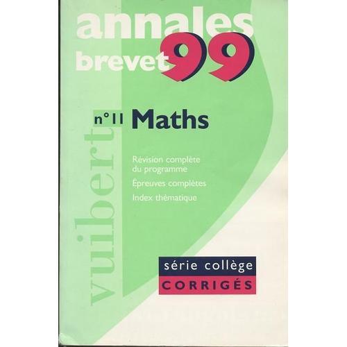 Mathematiques Brevet Serie College - Edition 1999 on Productcaster.